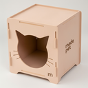 Ver imagem 4 de Toca Nicho Caixa para Gatos com Carpete Premium Playground Resistente Mdf Pet Decorado e Interativo