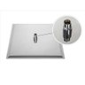 Chuveiro Inox Ducha 20x20 Quadrado Cromado Piscina Area Externa Banheiro - 11