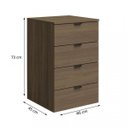 Ver imagem 6 de Escrivaninha Mesa Escritório Diretor com Gaveteiro 190cm Frame Office