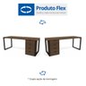 Escrivaninha Mesa Escritório Diretor com Gaveteiro 190cm Frame Office - 8