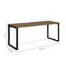 Escrivaninha Mesa Escritório Diretor com Gaveteiro 190cm Frame Office - 7
