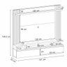 Home Suspenso Cosmo Cinamomo/off White para Tv até 55” - Hb Móveis - 5