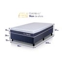 Ver imagem 2 de Cama Box Azul Durban Azul D28 Solteirão 96x203 - King House
