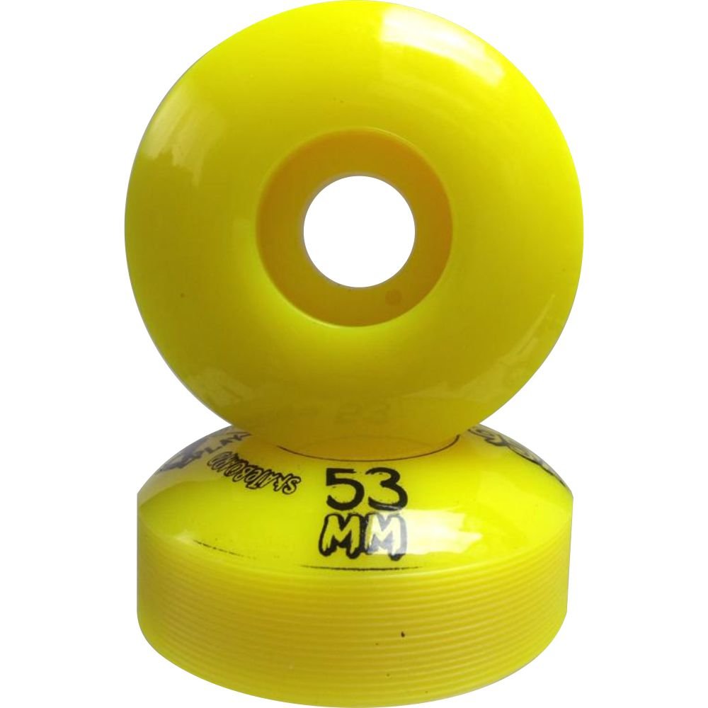 Roda De Skate Derock 53mm 95A Play + Rolamento - Play 53mm Amarelo - 7