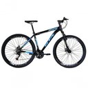 Ver imagem 1 de Bicicleta Aro 29 Gta Start 21v Freio a Disco Hidráulico Alumínio Garfo Suspensão - Preto/azul Tam