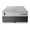Ver imagem 4 de Conjunto Box Baú Super King New Moon Cinza 193x203x73 c/ Molas Ensacadas