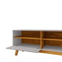 Ver imagem 2 de Rack Paládio com Divisórias 136cm em MDF-MDP Off White-Naturalle Bechara Móveis