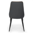 Ver imagem 6 de Kit 4 Cadeiras de Jantar Estofada Torino Design Italiano Costuras Geométricas Base em Metal -