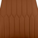 Ver mais imagens de Kit 4 Cadeiras de Jantar Estofada Torino Design Italiano Costuras Geométricas Base em Metal -