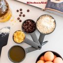 Ver imagem 2 de Jogo 4 Xícaras e 5 Colheres Medidoras Luxo Cinza Kitchenaid