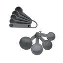Ver imagem 1 de Jogo 4 Xícaras e 5 Colheres Medidoras Luxo Cinza Kitchenaid