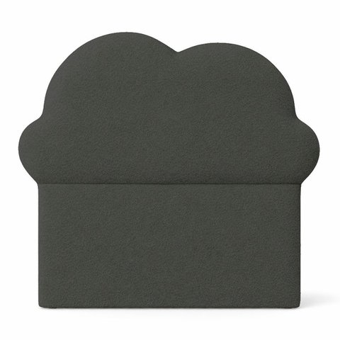 Cabeceira de Cama Box Estofada 90 Cm Solteiro Decoração Nuvem Boucle