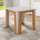 Ver imagem 1 de Mesa para Sala de Jantar 4 Lugares Opera Marrom/Marromle/Off-White