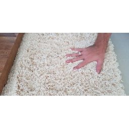 Tapete Algodão para Sala Quarto Escritório- 2,50M x 3,50M -Cru Pelo Médio - 2