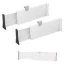 Ver imagem 1 de Organizador de Gaveta Ajustavel Divisor Retratil Separador Comoda Estante Escritorio Livro Roupa Tal