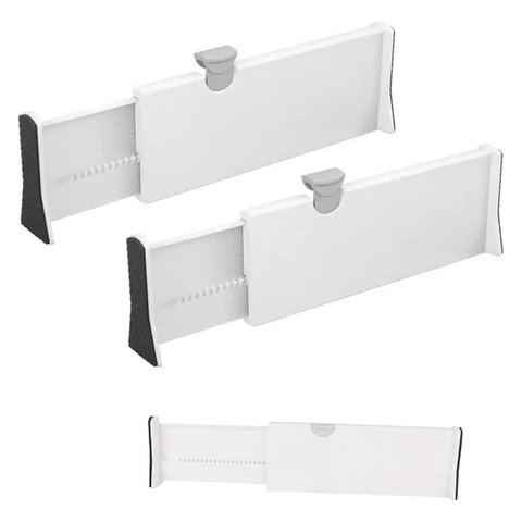 Organizador de Gaveta Ajustavel Divisor Retratil Separador Comoda Estante Escritorio Livro Roupa Tal