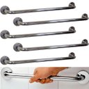 Ver imagem 2 de Barra Alça Apoio Kit 5 Uni Aço Inox 50 Cm Acessibilidade Pcd Criança Gestante Criança Box Banheiro S