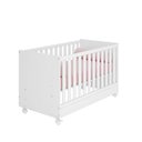 Ver imagem 2 de Quarto Bebe Infantil Doce Sonho Berço Mini Cama e Cômoda Sapateira 1 Porta 4 Gavetas Qmovi