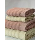 Ver imagem 6 de Jogo de Toalha Banho Aura Kit 4 Peças Atlântica 100% Algodão Natural / Rosa Claro