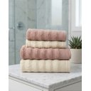Ver imagem 1 de Jogo de Toalha Banho Aura Kit 4 Peças Atlântica 100% Algodão Natural / Rosa Claro
