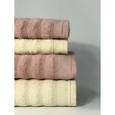 Ver imagem 2 de Jogo de Toalha Banho Aura Kit 4 Peças Atlântica 100% Algodão Natural / Rosa Claro