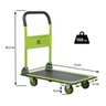 Carrinho De Carga Plataforma Dobravel 150kg Aço Roda Maciça - 3