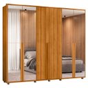 Ver imagem 1 de Guarda Roupa Casal 278cm 6 Portas 8 Espelhos Zac Cinamomo Z10 - Mpozenato