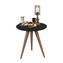 Ver imagem 4 de Mesa de Canto Lateral Redonda - Preta