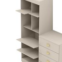Ver imagem 2 de Roupeiro Cômoda 2 Portas 4 gavetas Cristal - Fendi Vila Rica