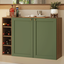 Ver imagem 1 de Buffet Aparador com Adega 100cm 2 Portas Rustic/Verde Vik Madesa 16
