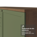 Ver imagem 6 de Buffet Aparador com Adega 100cm 2 Portas Rustic/Verde Vik Madesa 16