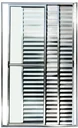 Ver imagem 1 de Porta de Aluminio Balcão 3 Folhas Móveis com Trinco Linha Leve:2,10 X 1,20/brilhante