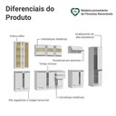 Ver imagem 4 de Armário de Cozinha Completa 100% Mdf 290 Cm Smart Madesa 01 Branco