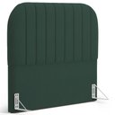 Ver imagem 3 de Cabeceira Cama Box Casal Estofada Orgânica 140cm Alice W01 Suede Verde Musgo - Lyam Decor