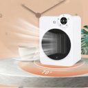 Ver imagem 2 de Aquecedor Eletrico Portatil Display Digital Controle Ajuste de Temperatura Angulo 70 Graus Quarto Sa
