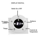 Ver imagem 5 de Aquecedor Eletrico Portatil Display Digital Controle Ajuste de Temperatura Angulo 70 Graus Quarto Sa