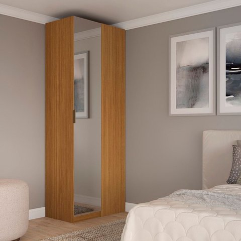 Guarda-Roupa de Canto Reto Espelho 100% MDF Altezza