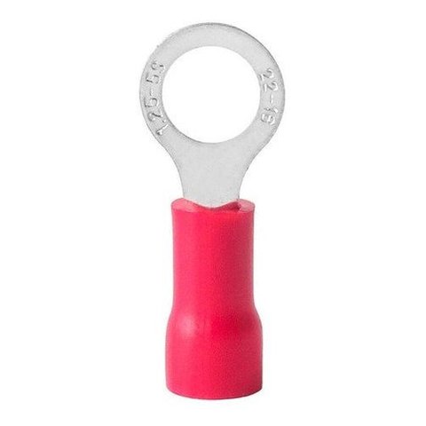 1000un Terminal Anel Rv1.25-5 Vermelho Préisolado 0,5-1,5mm