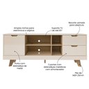 Ver imagem 5 de Rack para TV até 60 Polegadas 160cm 2 Gavetas Michigan Bege