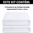Ver imagem 5 de Protetor Impermeável de Colchão de Bebê 100 Silencioso de Malha Premium 130x70cm - Bf Colchões