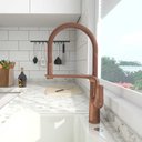 Ver imagem 3 de Misturador Monocomando para Cozinha com Flexíveis 1/2" 40cm- Cobre Patina