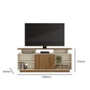 Ver imagem 5 de Rack Bancada para Tv até 65" Salvador 160cm Pérola Metaliz/amêndoa- Mabe Magazine