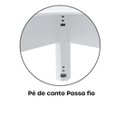Ver imagem 6 de Escrivaninha Mesa Escritório em L Estação de Trabalho ETP1515 Maxxi 150cm Branco