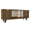 Ver imagem 3 de Rack para TV até 65 polegadas 2 Gavetas 1 Porta 4 Nichos Michigan