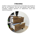 Ver mais imagens de Rack para TV até 65 Polegadas 160cm 2 Gavetas 1 Porta 4 Nichos Michigan Marrom