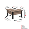 Mesa para Escritório em L Estação de Trabalho ETP1515 Maxxi - 4
