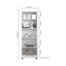 Multi-uso Duas Portas, Moderno, Compacto para Vários Ambientes - Freijó - 3