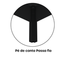 Ver imagem 6 de Escrivaninha Mesa Escritório em L Estação de Trabalho ETP1515 Maxxi 150cm Preto
