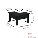 Ver imagem 4 de Escrivaninha Mesa Escritório em L Estação de Trabalho ETP1515 Maxxi