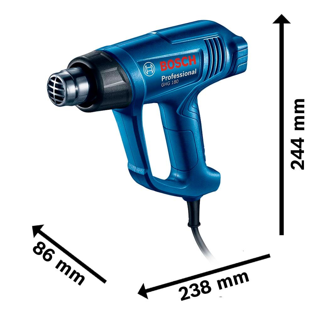 Soprador Térmico Ghg 180 Bosch 127v - 1600 W - 060194d0d0-000 - 10